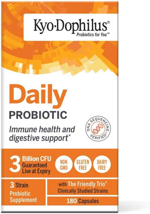 Daily Probiotic, Immune and Digestive Support, 180 capsules...