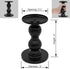 Matte Black Iron Candle Holder for Pillar Candles - Modern Table Centerpiece and Farmhouse Decor - 6"...