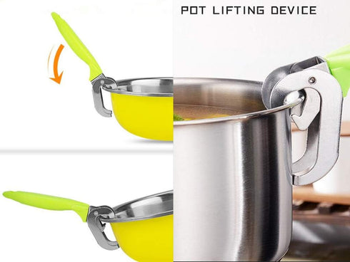Hot Plate Gripper, Kitchen Hot Dish Bowl Plate Clip Anti Scalding Dish Plate Tongs for Microwave Toaster Oven Steamer Air Fryer Pans...