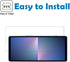 [2 PCS Screen Protector for Sony Xperia 5 V Tempered Glass Protective Film 9H-Hardness Anti-Scratch No-Bubble Case Friendly (HD Clear)...