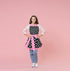 Violet Mist Vintage Apron for Women, Pink Polka Dot Retro Stylish Apron with Pockets, Adjustable Neck Strap...
