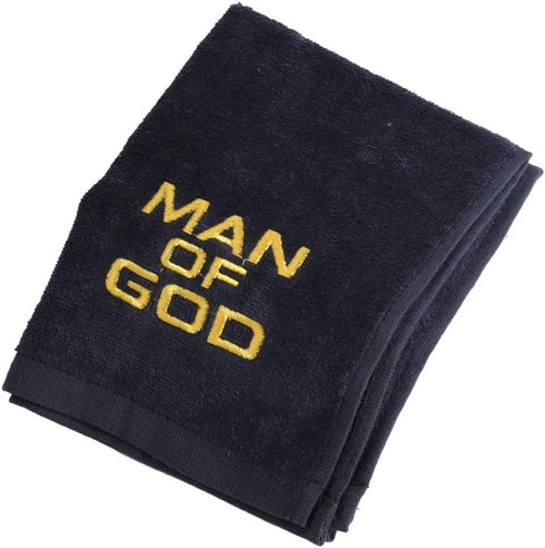 Swanson Christian Products Hand Towel Man of God Towel w/Gold Embroidery Pastor Appreciation Gift Fathers Day Present Face Towel Sweat Towels for ...