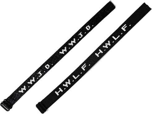 POYAMUSE Handmade WWJD and HWLF Bracelet Set for Men and Women - Adjustable Christian Friendship Bracelets, Ideal Gift for Couples...