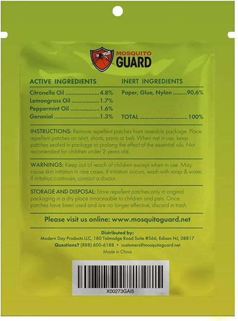 Mosquito Guard 60 Pack Mosquito Repellent Stickers for Kids - DEET Free Mosquito Repellent Outdoor Patio - Plant Based Mosquito Patches for Kids...