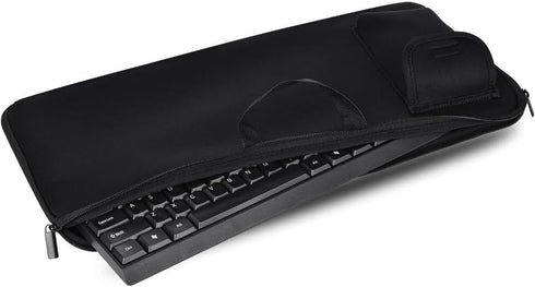 Keyboard Sleeve Travel Case for Logitech MX Keys/MX Keys S Advanced Wireless Illuminated Keyboard,Soft Neoprene Bag, Zipper Mouse Storage and Cabl...