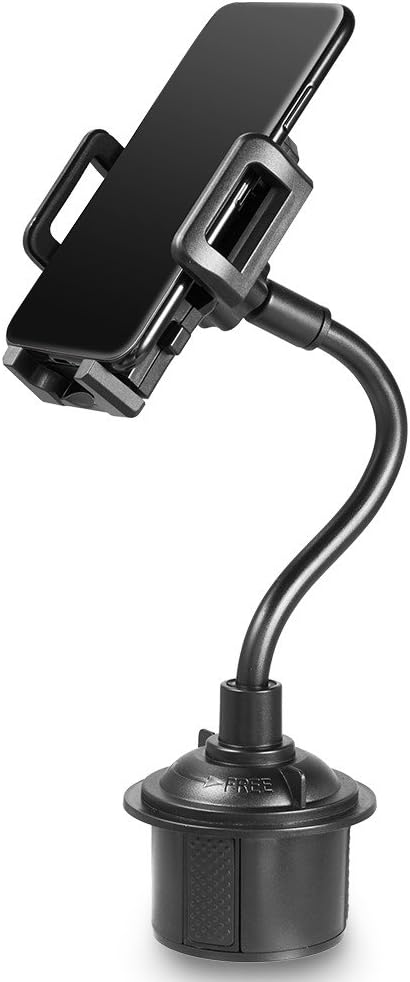 Cup Holder Phone Mount, Black, Fits 4.3 in Wide Phones...
