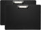 PATIKIL 12.4 x 8.86 Inch Clipboard Landscape, 2 Pack A4 PP Plastic Office Clipboards Low Profile Clip for Office Drawing Sketching, Black...