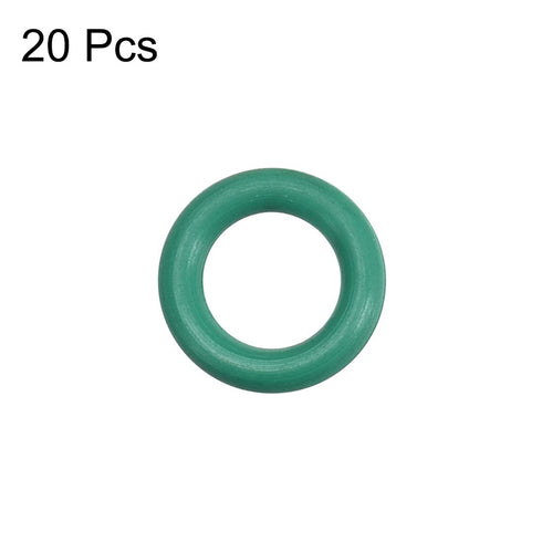 uxcell Fluorine Rubber O-Rings, 8.5mm OD 5.5mm ID 1.5mm Width FKM Seal Gasket for Machinery Plumbing, Green, Pack of 20...