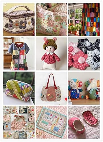 Foraineam 50 Pieces Assorted Cotton Craft Fabric Bundle 8" x 8" (20cm x 20cm) Printed Patchwork Squares for DIY Sewing Quilting Scrapbooking...