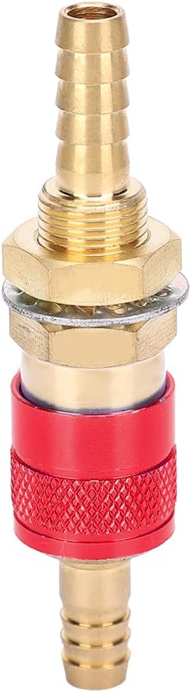 8mm Pair of Water Cooled & Gas Adapter Fitting Quick Connector Set for MIG TIG Welder Torch(Red)...