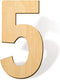 Savita 12 Inch Blank Wooden Number 5 Unfinished Wood Slices Sign Board for DIY Craft Projects Home Sign Wall Birthday Wedding Party Decoration (5)...