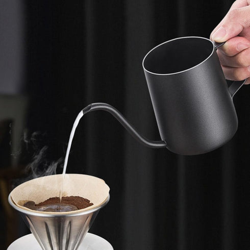 Coffee Pot Whistling Teapot Coffee Drip Pot Pour over Coffee Maker Stovetop Whistling Kettle Long Spout Kettle Whistling Teakettle Tea Strainer Go...