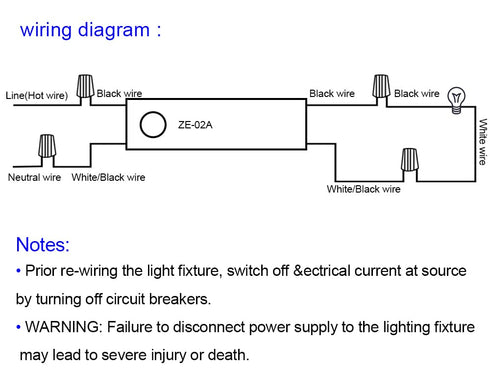 Zing Ear ZE-02A Floor Lamp Dimmer Switch 500W 120VAC Knob Rotary Switch Replacement Kit Plastic Shell (Black)...