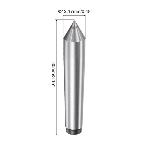 uxcell MT1 Morse Taper Lathe Dead Center 1MT 60 Degree for Woodworking Woodturning Lathe Drill Tool...