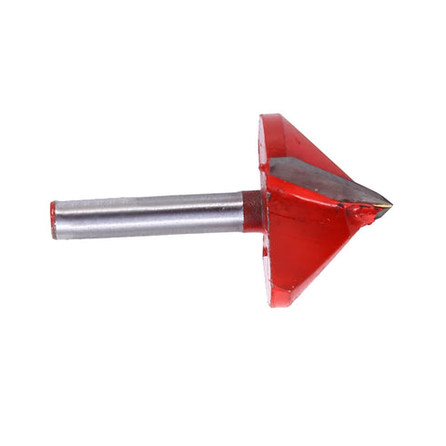 4 Piece 90 Degree V Groove Router Bits, 1/4 Inch Shank, Carbide Tipped, CNC Engraving Bit, Woodworking Chamfer Bevel Cutter for Materials Acrylic,...