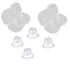 2Pair Nipplesuckers Nipple Corrector for Flat Inverted Nipples for Breastfeeding Mother or Women Silicone with Clear Case...