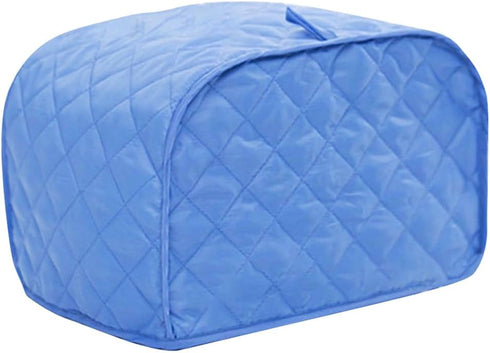 Polyester Quilted Toaster Cover for Two Slice Toaster and Dust & Fingerprint Protection, Machine Washable. (Blue, 11.5 x 8 x 8 in)...