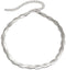 Double Layer Cross Twisted Snake Chain Choker Necklace for Women Sexy flat Herringbone Clavicle Link Necklaces Jewelry...