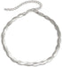 Double Layer Cross Twisted Snake Chain Choker Necklace for Women Sexy flat Herringbone Clavicle Link Necklaces Jewelry...