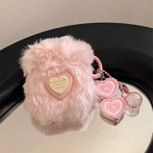 Compatible Airpods Case Cover with Cleaning Kit, Cute Soft Plush Cartoon Airpod Cover Shockproof Airpods Protective Case with Keychain for AirPods...