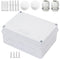 Junction Box, Zulkit Project Box with Reserved Holes IP65 Waterproof Dustproof Electrical Box ABS Plastic Project Enclosure White 5.9 x 4.3 x 2.8 ...