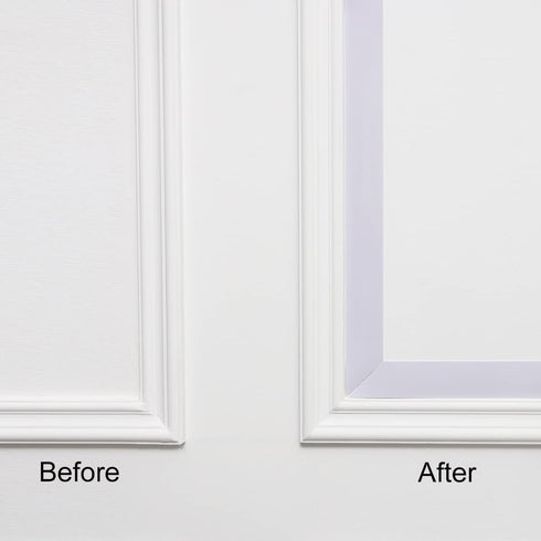 Flexible Molding & Wall Trim | Peel and Stick Design | Ceiling, Floor, Mirror, Corner, Wardrobe, Cabinet and Auto Trim, 16.4 ft x 0.8 inch...