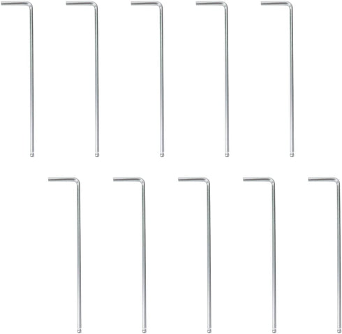Hex Key Wrench Steel 2mm/0.08 inch Repairing Tool L Shaped 10 PCS Home Improvement Heavy Duty Renovation Tools Length:8.5cm/3.35 inch...
