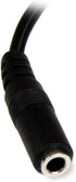 StarTech.com MUFMRCA 6-Inch 3.5mm Female to 2 x RCA Male - RCA to AUX Y Stereo Splitter Cable, Black...