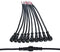 5Pairs 2pin Black Electrical Connector LED Connector for LED Lights 20cm Extension Cable 40cm/Pair 0.3mm² 15mm Nut...