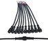 5Pairs 2pin Black Electrical Connector LED Connector for LED Lights 20cm Extension Cable 40cm/Pair 0.3mm² 15mm Nut...