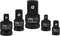 HORUSDY 5-Piece Impact Socket Adapter Set, 1/4, 3/8, 1/2" SAE Socket Adapter, Cr-V Steel Impact Adapter Set...