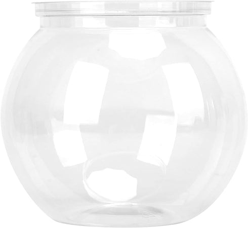 Mini Fish Tank, Transparent Plastic Fish Bowl Betta Tank Fish Plant Tanks for Desk Bookshelf (Mini)...