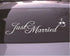 Just Married Car Decals Just Married Window Stickers Window Cling 8' x 23.5' White...