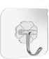 Wall Hooks for Hanging 15lb(Max) Heavy Duty Self Adhesive Hooks Transparent Waterproof Sticky Hooks for Keys Bathroom Shower Outdoor Kitchen Door ...