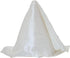 Deluxe White Glow Silk Dupioni Pocket Square 100% Silk - Full-Sized 17"x17"...
