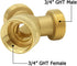 Hooshing Garden Hose Splitter 2 Way Heavy Duty Brass 3/4" GHT Hose Y Swivel Splitter Connector with Washers for Outdoor Faucet Hose...