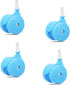 Baby Walker Replacement Wheels, Set of 4, Baby Walker Accessories, Plastic Wheels Casters, Universal Wheels (Blue)...