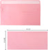 50 packs #6 3/4 Business envelopes, pink envelopes, self-sealing standard envelopes, suitable for personal and business, checks, mailing letters, ...