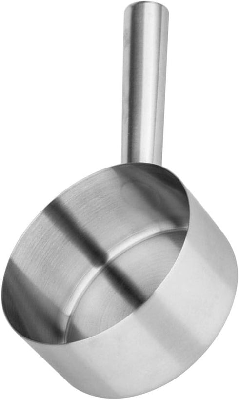 Hemoton Stainless Steel Water Ladle Long Handle Big Hair Washing Water Scoop Kitchen Bathroom Accessories for Home (Diameter 16cm)...