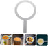 2 Pcs Milk Tea Baking Rings Tea Cup Gasket Coffee Mug Metal Baking Ring Tea Cup Accessories Baking Cup Rim Covers Milk Cup Ring Handheld Stainless...