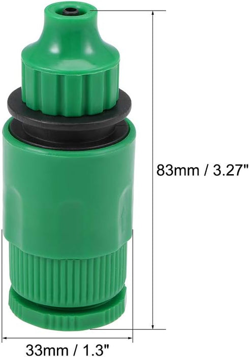 uxcell Hose Tap Connector G1/2 Thread,Faucet Nozzle Quick Connect Adapter Fitting 4mm Inner Diameter Hose for Garden Irrigation System 2pcs...