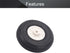 Fielect 1.5 inch RC Model Airplane Super Light Sponge Tire Tail Wheel Tire and Wheel Sets for RC Car Airplane PU Sponge Tire with Plastic Hub...