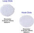 Self Adhesive Dots, 1000Pcs(500 Pair Set) 0.39 Inch / 10mm Diameter Hook and Loop Dots Tape, 10mm Nylon Sticky Back dots, Suitable for Classroom, ...