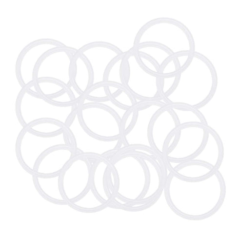 uxcell Silicone O-Rings, 17mm OD 14mm ID 1.5mm Width VMQ Seal Gasket for Compressor Valves Pipe Repair, White, Pack of 20...