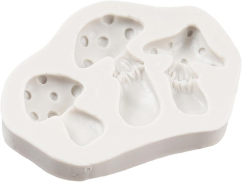 Mushroom Chocolate Mold Mushroom Silicone Mold Vegetable Fondant Molds For Cake Decoration Cupcake Topper Chocolate Cupcake Topper Candy Polymer C...