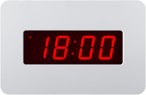 Digital Wall Clock Battery Operated with LED Display, Wall Clock with Backlight, Table-top, Alarm, Brightness Adjustable,12/24Hr...
