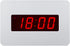 Digital Wall Clock Battery Operated with LED Display, Wall Clock with Backlight, Table-top, Alarm, Brightness Adjustable,12/24Hr...