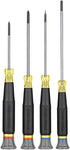 Klein Tools 85615 Mini Precision Screwdriver Set, 4-Piece Phillips and Slotted Set, Ideal for Electronics, Small Appliances, Terminal Blocks...