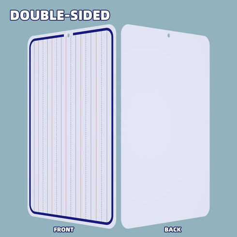 6-Pack 9"x12" Lines & Blank Dry Erase Whiteboard | Small Double-Sided Mini White Boards for Teachers, Students, Home, Classroom & Office...