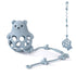 Socub Baby Teething Toy with A Toy Safety Strap, Baby Teether Toy for Babies 6-12, 18 Months Infants, Never Drop Hand Silicone Teethers Chew Toys ...